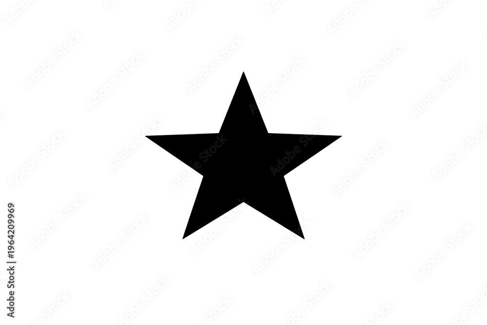 Fototapeta premium vector illustration of a star, star icon , black star icon