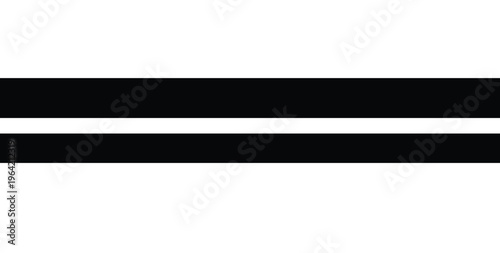 Straight line, stripe series from thin to thick