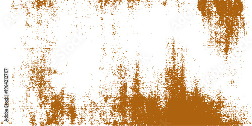 An antique rusty brown metal wall creates an abstract grunge background with a rough textured surface and aged steel pattern for a vintage design backdrop