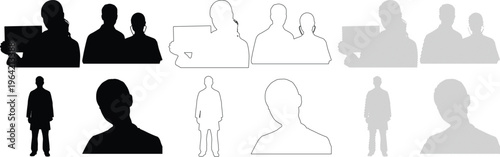 Doctor Silhouette Medical Professional Figure Healthcare Icon Clinic Staff Diagnosis Concept Professional Silhouette