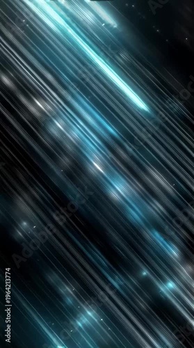 Light streaks, abstract lines and dynamic motion in a dark space for futuristic technology, digital background with glowing energy trails illustrating speed and innovation. Cosmic dust, nebula effect