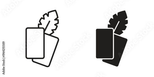 Mint gum icon silhouette. Editable stroke. Line vector illustration design