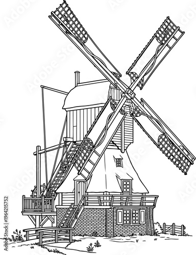 Ornate victorian railway station clock with decorative iron pillar