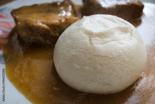 Pampuchy, in Polish cuisine, a type of large dumplings made from yeast dough and steamed.
