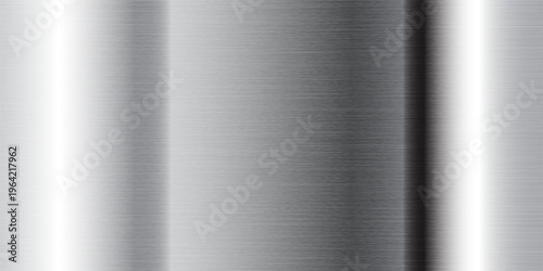 Brushed metal black texture background, shiny lustrous dark gray metallic pattern background, vector illustration.