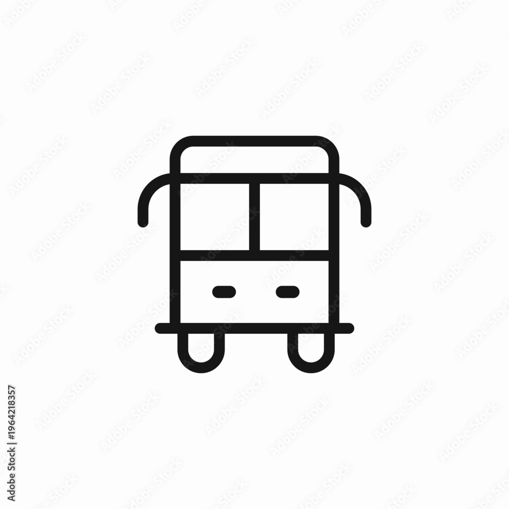 Fototapeta premium bus public transport icon sign vector