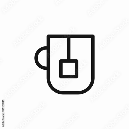 hot beverage teacup icon sign vector