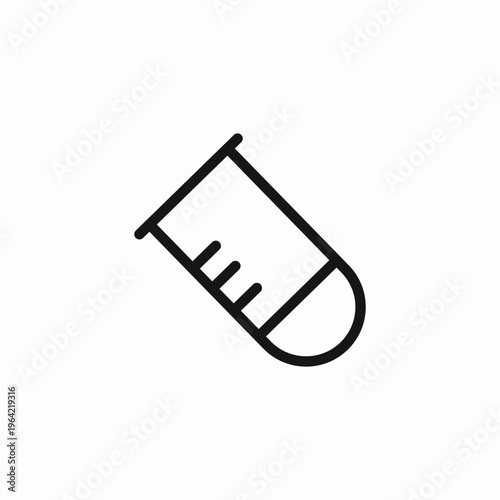 laboratory test tube icon sign vector