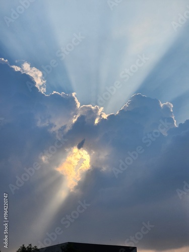 wide blue sky with clouds