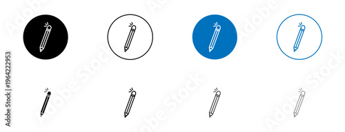 Pencil icons set. vector illustration