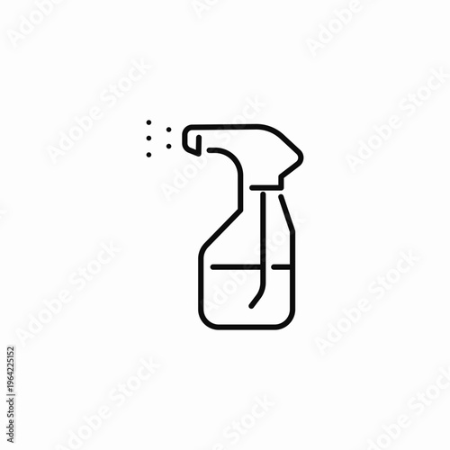 cleaning spray bottle icon sign vector