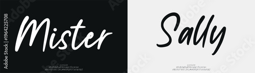 Mister Sally, Script beauty luxury font alphabet logo. Typography beautiful fashion elegant classic letters serif italic fonts decorative wedding vintage blossom logos. vector illustration
