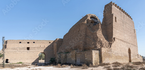 Ruins of the Taq Kasra palace complex and monumental arch, Ctesiphon, Iraq