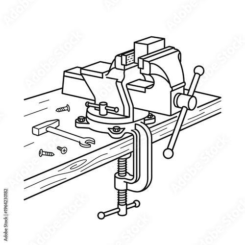 tool, equipment, metal, work, clamp, vise, repair, steel, workshop, iron, industry, vice, old, object, workbench, technology, rusty, grip, construction, industrial