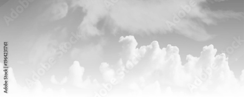 panorama of stormy, monochrome sky, dramatic clouds of rainy weather. Gray and dark storm clouds before the storm