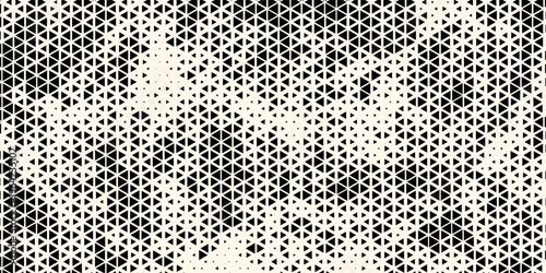 Triangles Vector Abstract Geometric Technology Background. Halftone Triangular Retro Style Simple Pattern. Minimal Style Dynamic Tech Wallpaper