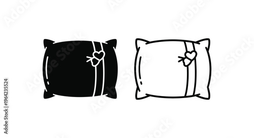 Yin yang pillow covers Vector