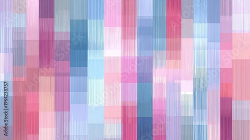 Abstract pastel pattern with vertical stripes in soft pink and baby blue tones creating serene minimal aesthetic