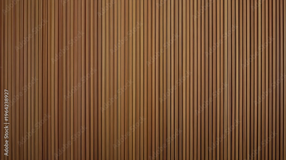 Obraz premium High-resolution wood texture with vertical slats, authentic grain and knots, suitable for wall paneling concepts, architectural renderings, or interior design presentations.