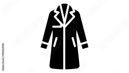 Trench coat long icon