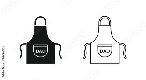 Dad apron design Vector