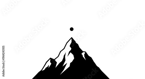 Mountain Landscape Icon Graphic Design.