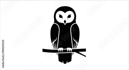 Owl Sitting on a Branch.