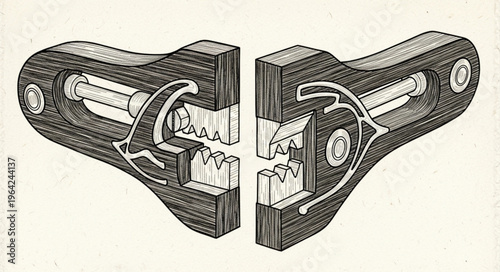 Industrial Metal Coupling Mechanical Part.
