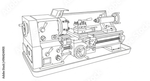 Vintage typewriter machine closeup view.