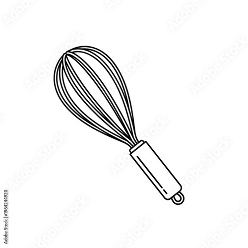 Whisk kitchen utensil for mixing batter.
