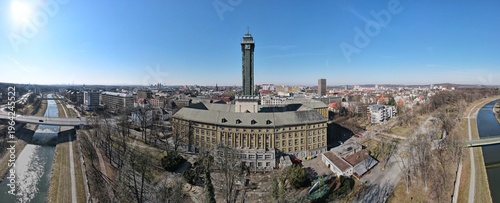 Foto Aerial view of the town hall in Ostrava, which is called the new town hall