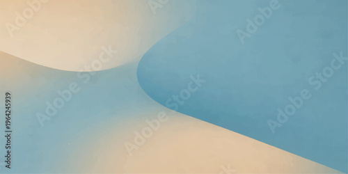 Blue abstract background blending white paper and cloud-like shapes with a calm ocean and sky feel