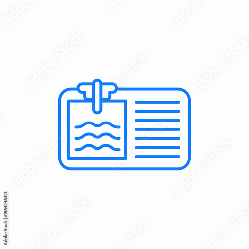 boarding pass icon sign vector