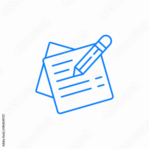 writing editing icon sign vector