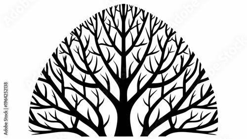 vector tree silhouette