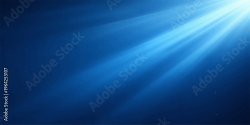 Bright sunlight rays beam through blue ocean water in a seamless motion background design for a serene underwater sea wallpaper illustration