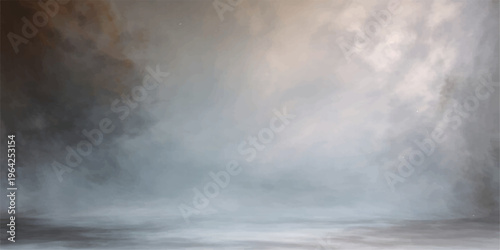 Dramatic dark blue storm clouds time lapse over the water creates an abstract nature cloudscape with wind and rain under a moody overcast sky