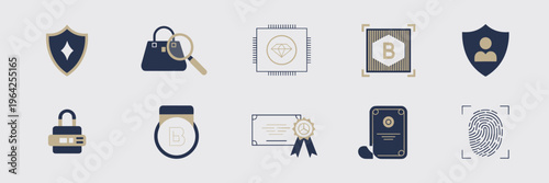 Product authentication symbols - Suitable for high-end brand protection.