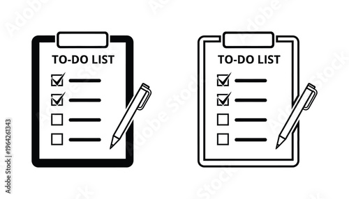 To do list clip art illustration