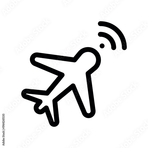 Smart Airplane Wireless Connectivity Outline