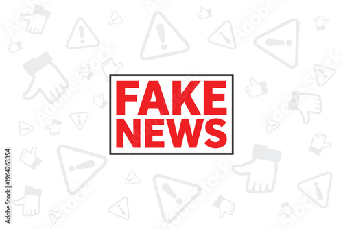 Fake News and Scam Warning – Modern Digital Concept
