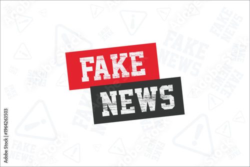 Modern Fake News Fraud Alert Concept