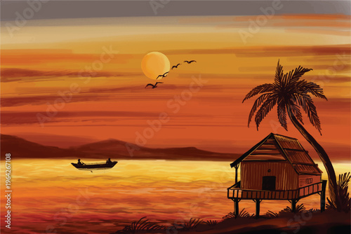 Closeup of stacked wooden logs in a forest