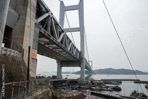 日本の岡山県倉敷市の児島と下津井の春の美しい風景