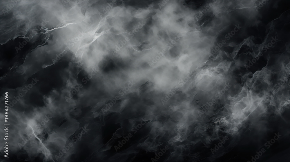 Fototapeta premium Dark abstract background smoky texture swirling mist ethereal atmosphere mysterious monochrome soft light cloudy pattern natural effect dramatic mood