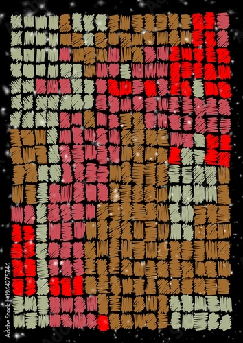 Red color palette swatch style for fashion and textile