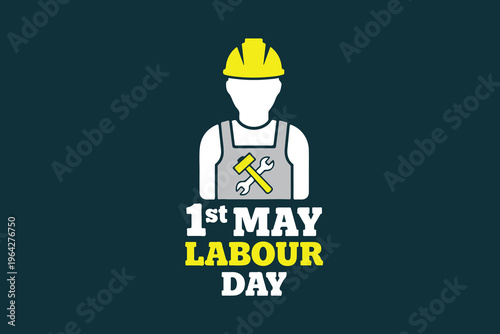 Labor day icon celebrating workers and may 1st international labour day