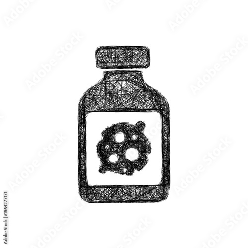 Sketch antibiotics icon design