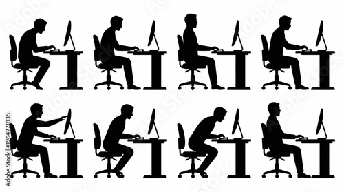 Eight diverse bird nests containing precious eggs, depicted in a monochrome illustrative style for various design projects