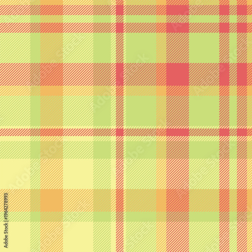 Perfect background vector texture, image textile pattern tartan. Professional check plaid seamless fabric in lime and yellow colors.